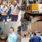 بازدید مدیرعامل شرکت نفت و گاز اروندان از قرارگاه پشتیبانی این شرکت از امدادرسانان حادثه ساختمان متروپل آبادان