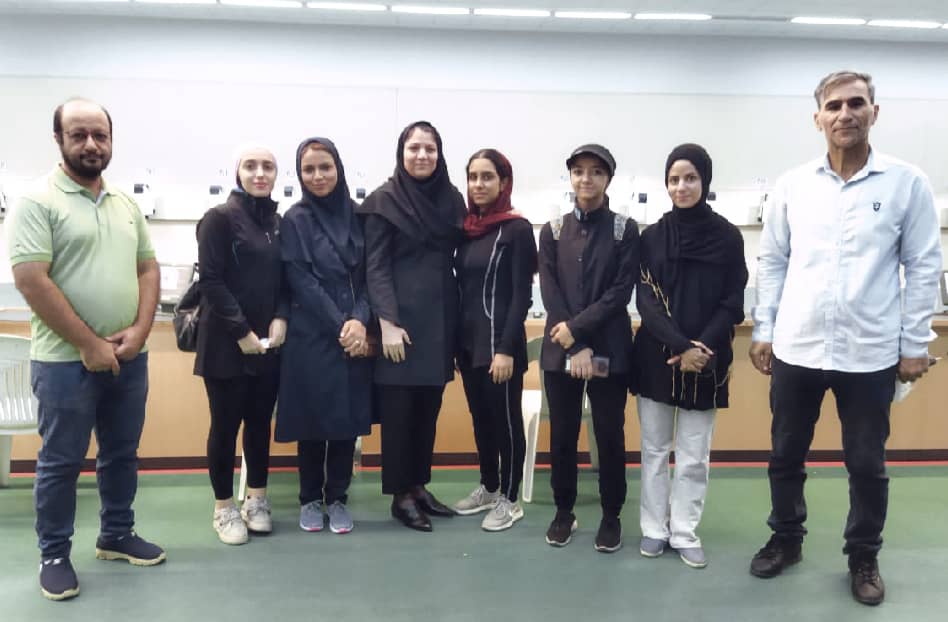 تیم های تفنگ و تپانچه بادی بانوان باشگاه ملی حفاری ایران مسابقات لیگ دسته اول کشور خوش درخشیدند