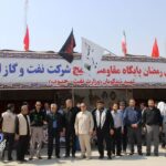 برپایی موکب خدمت رسانی بسیج شرکت نفت و گاز اروندان در مرز شلمچه