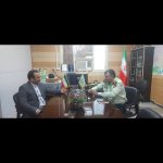 دیدار علی قیاص وند رئیس مجمع بسیجیان به مناسبت تبریک هفته فراجا با سرهنگ شمس الدین شمس بیرانوند رئیس پلیس پیشگیری کلانشهر اهواز